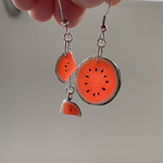 輪切りスイカのピアス/イヤリング