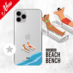ビーチ/夏/クリアケース/iPhone12/iPhone12Pro/iPhone12mini/iPhone11/iPhone11Pro/スマホケース/メンズ/お揃い/おそろい/ペア/名入れ