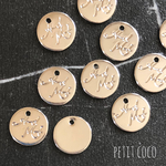 10個  ハンドメイド チャーム シルバー A