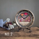 No.1-No.3 花刺繍のアンティーク時計