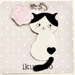 【再再販】ハート猫キーホルダー