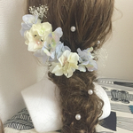 再販 フラワーヘアアクセサリー
