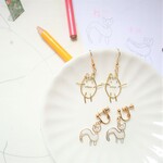 子供の絵をアクセサリーに　ピアス・スタンダード