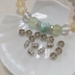 【6.5mm 6個】プラスチックロンデル　クリア