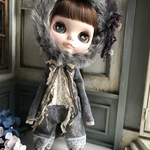【再販】1773 デニムのロンパース Blythe ブライス アウトフィット