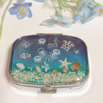 クラゲと貝殻とホヌの海ピルケース