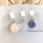 シャボン玉シェルピアス//イヤリング