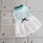 cottonワンピース　polka dots×lace°˖✧　