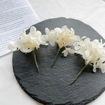 ドライフラワー髪飾り ヘッドパーツ ヘッドドレス ホワイト紫陽花 結婚式髪飾り 花嫁髪飾り 卒業式髪飾り 成人式髪飾り ウェディング髪飾り プリザーブドフラワー