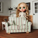 【h様オーダー品】1/6ミニチュア2人掛けソファ
