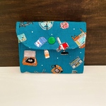 【SALE】昭和レトロ柄のカードケース《昭和ノスタルジア・家電マリンブルー》