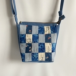 限定一名様　パッチワークショルダーバッグ　ブルーデニム
