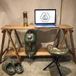 ハンドメイドの木製オープンラックS   ※おまけ付き