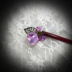 紫陽花色ガラス玉のかんざし         