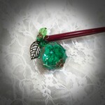 翠紫陽花玉パーツのかんざし