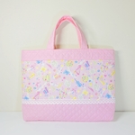 【お名前刺繍無料サービス】かわいい楽器柄★ レッスンバッグ★女の子★