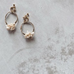 【Largeサイズ】星屑 ringイヤリング/ピアス（アレルギー対応） 
