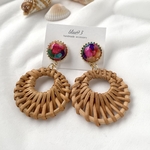 ラタン＊カラーさざれ ピアス/イヤリング