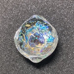 【JINガラス 気まぐれ試作室】光の石 ダイクロ オパール ポーチ付き