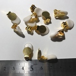 【6ペア】クリップ式イヤリング金具　カバー付き