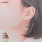 揺れるCrystal Flower(556) ピアス/イヤリング/ノンホールピアス/樹脂ピアス