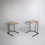 Twin side table(２つセット）（サイドテーブル/テーブル/机/テレワーク/アイアン）
