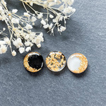 【皆既月食】15㎜ 3点ｾｯﾄ (ピアス/イヤリング)