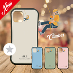 クライマー/グリップケース/iPhone12/iPhone12Pro/iPhone12mini/iPhone11/iPhone11Pro/スマホケース/メンズ/スポーツ/お揃い/おそろい/ペア/名入れ