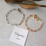 oval pair chain bracelet