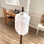 ギャザーノースリーブシャツ(WHITE) No.T106-2107-W