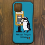 ペンギン【iPhone12・iPhone13対応】ケープペンギン・テレフォン・ブルー グリップケース iPhone用【各機種あります】