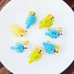 【chikomaru様＊専用ページ】『見返りかわいんこブローチ』（イエロー✕ブルーお鼻ブルー）
