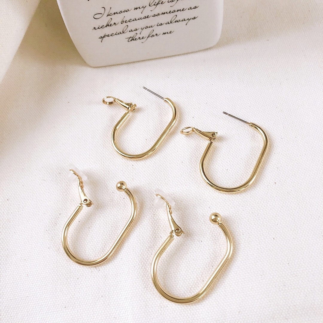 チャーム付け替え可能 フープピアス Shimmer シマー Minne 国内最大級のハンドメイド 手作り通販サイト