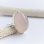 天然色 ブルー カルセドニー　Silver　Ring