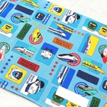 お名前が書ける！ 新幹線 スカイブルー☆ランチクロス ☆ランチョンマット☆男の子☆幼稚園☆保育園