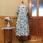 ブルーローズ　ギャザーワンピース