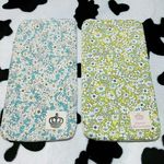 2.四重ガーゼはんかち、ふわふわ2枚セット！小花柄柄、国産４重ガーゼ☆