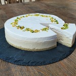 グルテンフリー！瀬戸内レモンのSoyレアチーズケーキ　5号15cm＜マクロビ・ビーガン対応/添加物・香料・保存料・着色料・化学調味料・白砂糖・乳製品・卵不使用＞