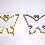 レジン　アクセサリーパーツ　空枠　蝶
