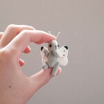 羽20mm　モンシロチョウのぬいぐるみ   小さな相棒に