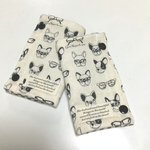 メガネのフレンチブルドッグ☆リバーシブルよだれカバー