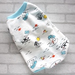 犬服　ビーチ柄　タンクトップ　ハンドメイド