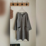 nobusan9119さま☆ご予約品♪Mサイズ☆ヘリンボーンワンピース♪グレー♪