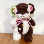 桜あん様専用ページ あんみつちゃん クリームあんみつ ぬいぐるみ テディベア 和風