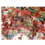 防水💓可愛い箱入り♪花の妖精＊レッド＊ダイカット＊PETシール＊45枚＊海外製