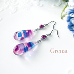 朝顔ベリーのゼリーポンチ(耳飾り)