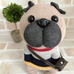 ★オーダーメイド★ ぽっけに手　パグ　ぬいぐるみ