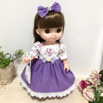 ソランちゃんメルちゃんバイオレットワンピース3点セット