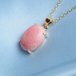 ピンクオパールのネックレス (送料無料)
