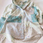 Liberty パッチワークシャツ(Blue)大人